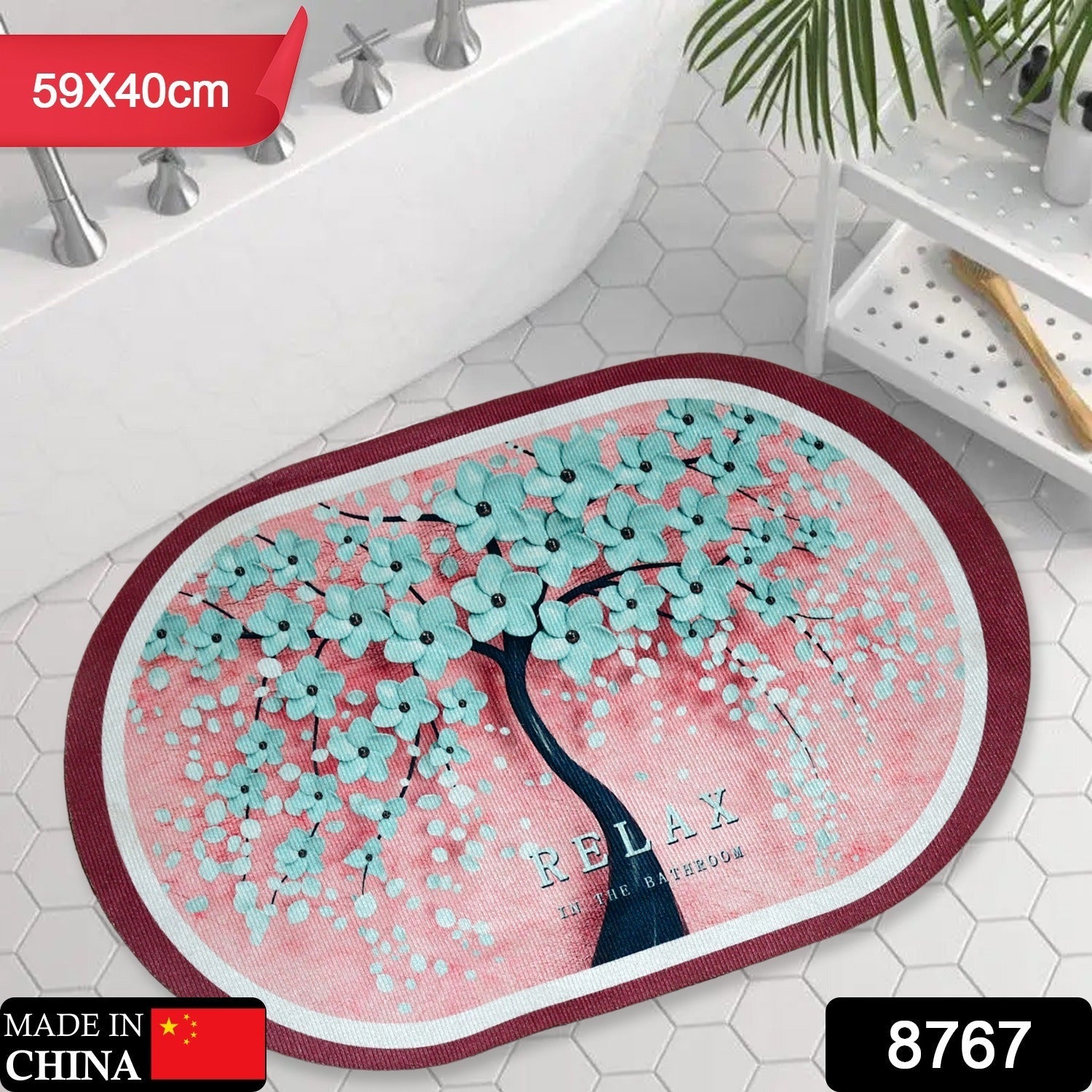 Floor Mat, Bath Mat, Door Mat Floral Pattern, Washable, Non-Slip, Stylish, Design Print Rug Mat, Stylish, Quality, Abrasion Resistant, Soundproofing, Hot Carpet, All Seasons, For Kitchen, Bedroom, Living Room (59x40 Cm) Floor Mat, Bath Mat, Door Mat Floral Pattern, Washable, Non-Slip, Stylish, Design Print Rug Mat, Stylish, Quality, Abrasion Resistant, Soundproofing, Hot Carpet, All Seasons, For Kitchen, Bedroom, Living Room (59x40 Cm)